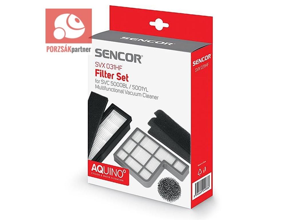 SENCOR SVX031HF SVC 5000BL / SVC 5001YL (SVC 500x) Porszívó Hepa Filter / Szűrő készlet.  MOSHATÓ