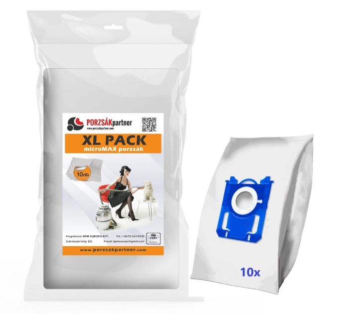 ELECTROLUX / PHILIPS S-BAG KOMPATIBILIS XLPACK PRÉMIUM MICROMAX PORZSÁK ÚJ 3D ELŐLAPPAL | PP51865-T