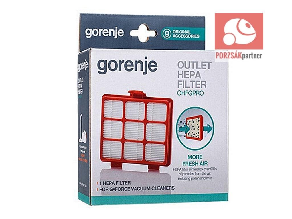 GORENJE VCEA 23GPLBL / VCEA 21GPLRCY Porszívó Hepa Filter (Kimeneti) 680182 MOSHATÓ Gyári