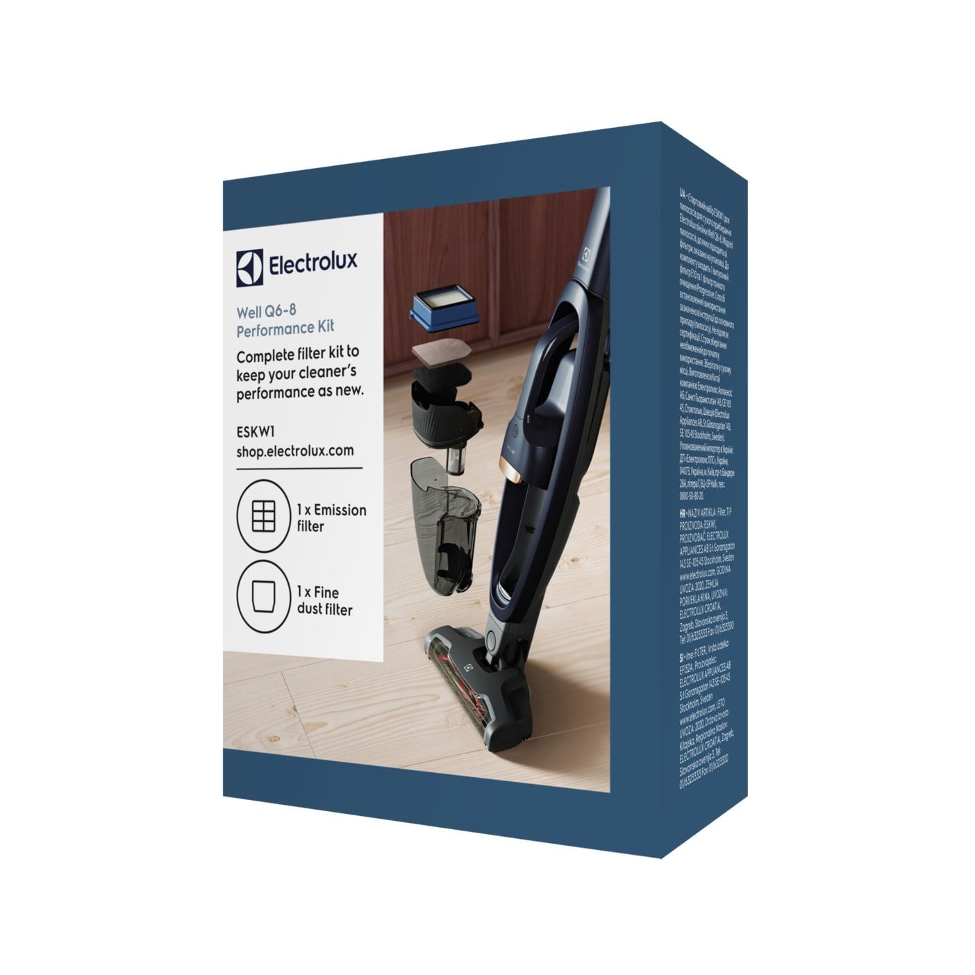 Electrolux Well Q6 / Q7 / Q8 / Porszívó Hepa Filter / Szűrő készlet | 9009232696 Gyári