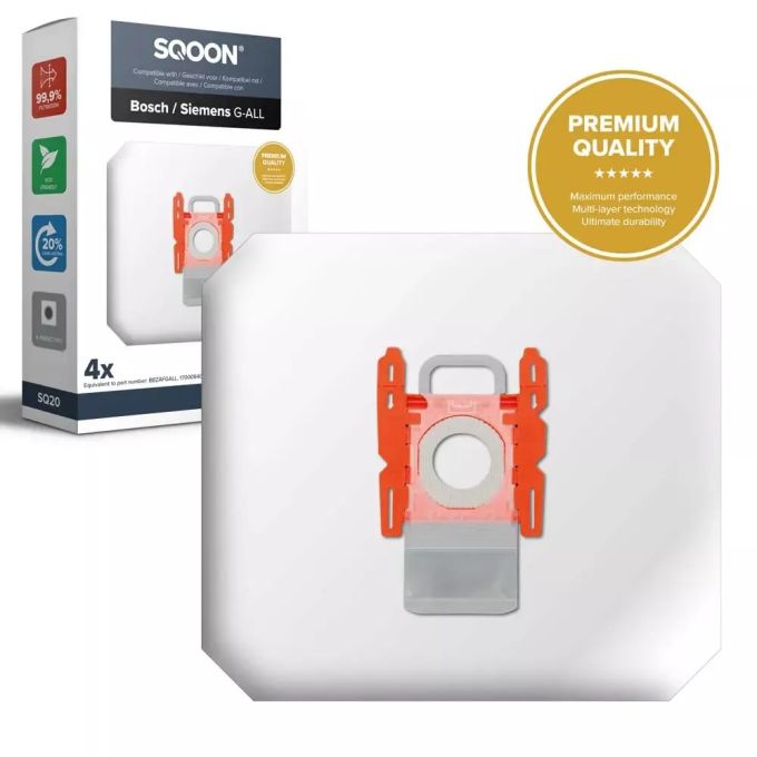 Bosch / Siemens BGB6PET2/01 / BGBS4HYG1/01 (AirFresh) Anti-Odour BBZAFGALL Kompatibilis Prémium Mikroszálas Porzsák 17003048