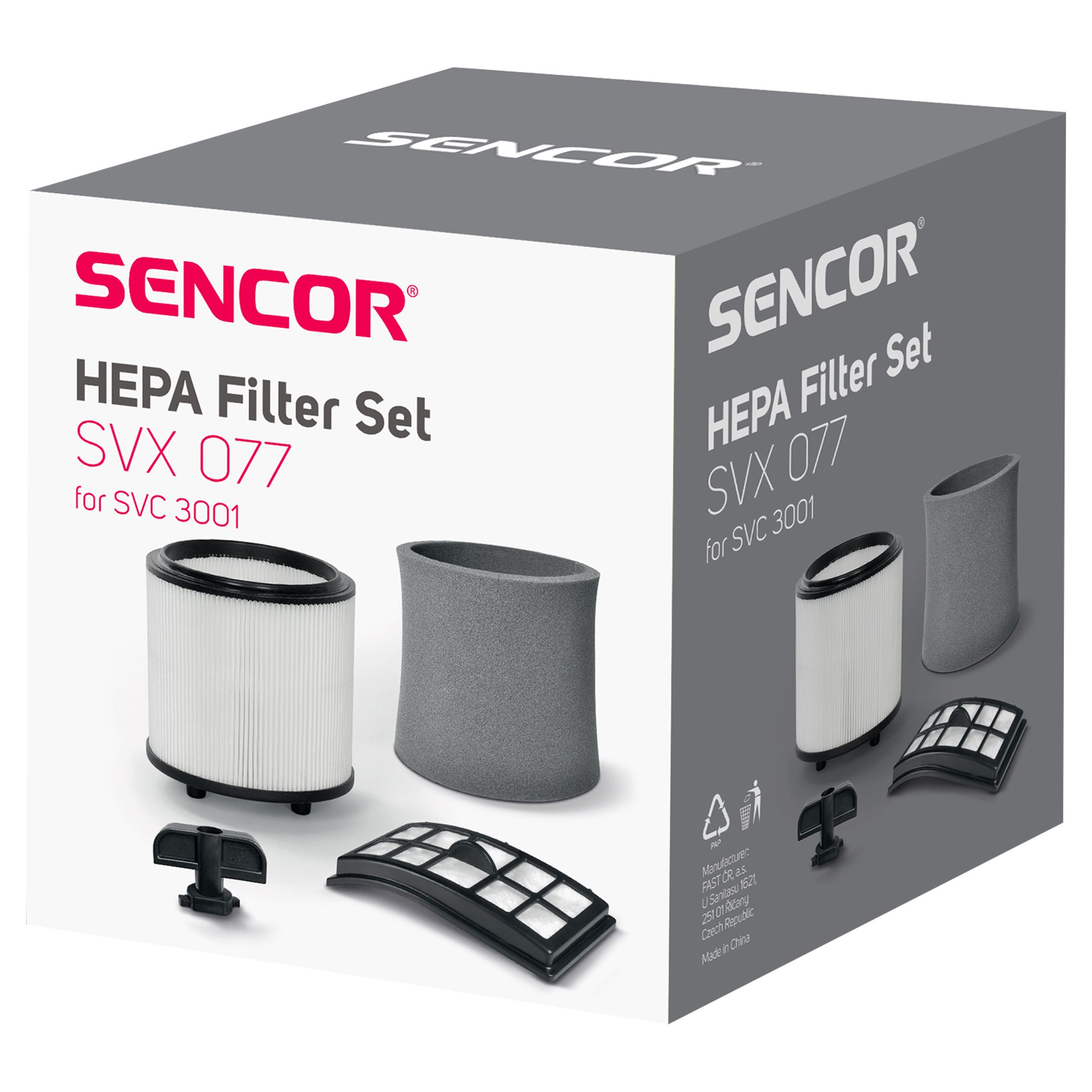 Sencor SVX077HF / SVC 3001 Orca Wet&Dry Porszívó Hepa Filter/Szűrő készlet Gyári MOSHATÓ