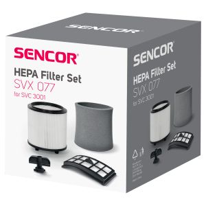 Sencor SVX077HF / SVC 3001 Orca Wet&Dry Porszívó Hepa Filter/Szűrő készlet Gyári MOSHATÓ