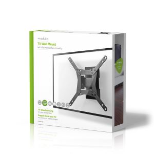 Nedis Minden Irányban Mozgatható Fali TV-tartókonzol | 10"–32" | Max. 30 kg | 1 Forgáspont (TVWM11BK)