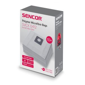 Sencor SVCX0412 / SVC 45 / SVC 52 Gyári mikroszálas porzsák (10db+2filter/csomag)