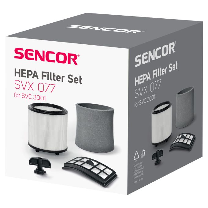 Sencor SVX077HF / SVC 3001 Orca Wet&Dry Porszívó Hepa Filter/Szűrő készlet Gyári MOSHATÓ