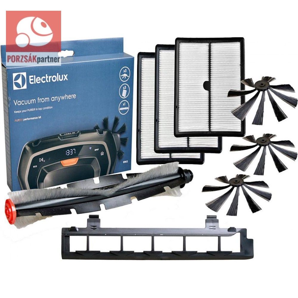 Electrolux PURE i9, PURE i8 Robotporszívóhoz Porszívó szűrőkészlet és kefe. ERK2/ 9001691139 Gyári
